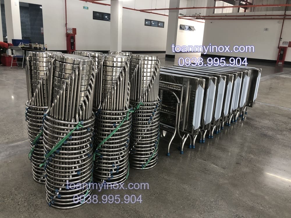 Bàn chữ nhật 1m2 inox 304 cao cấp (6)