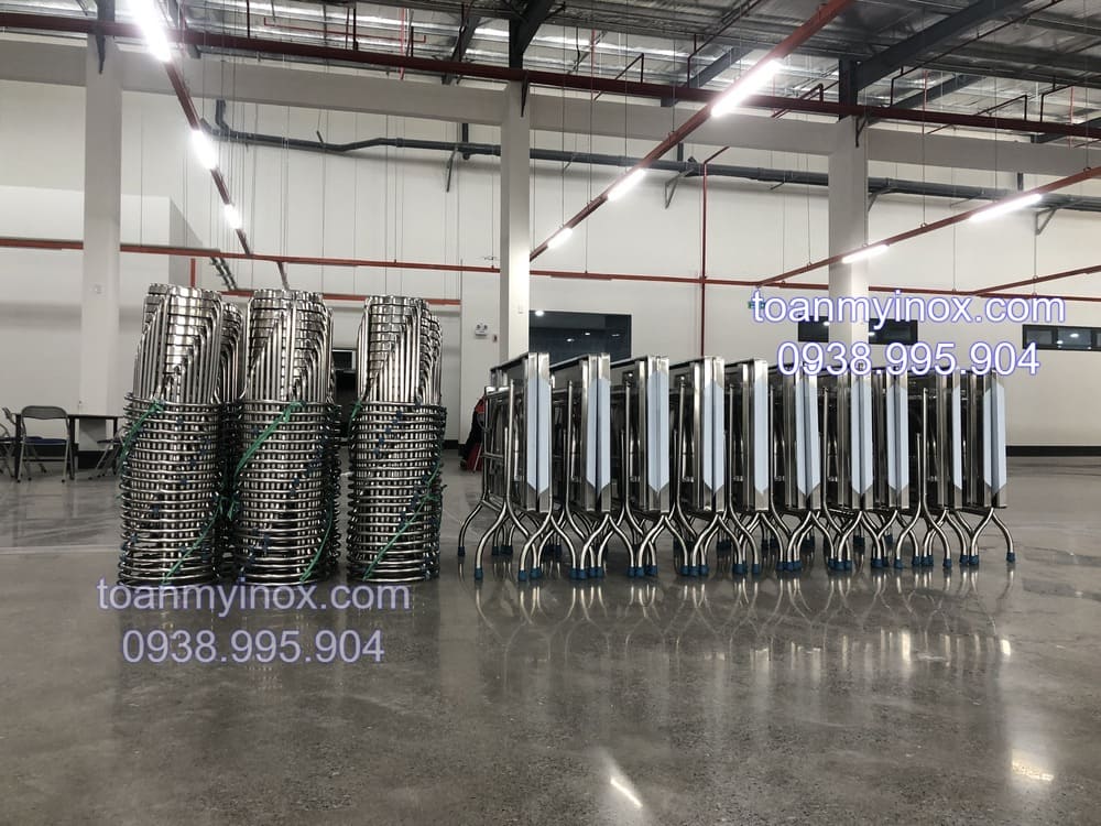 Bàn chữ nhật 1m2 inox 304 cao cấp (7)