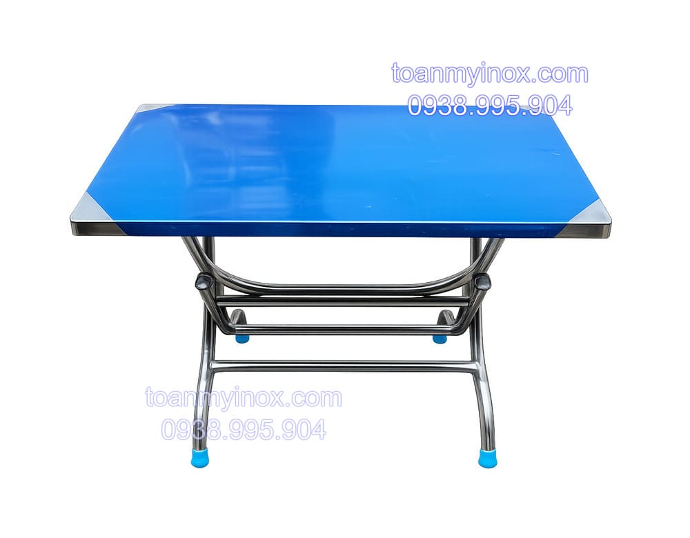 bàn chữ nhật 1m2 inox 304 loại tốt