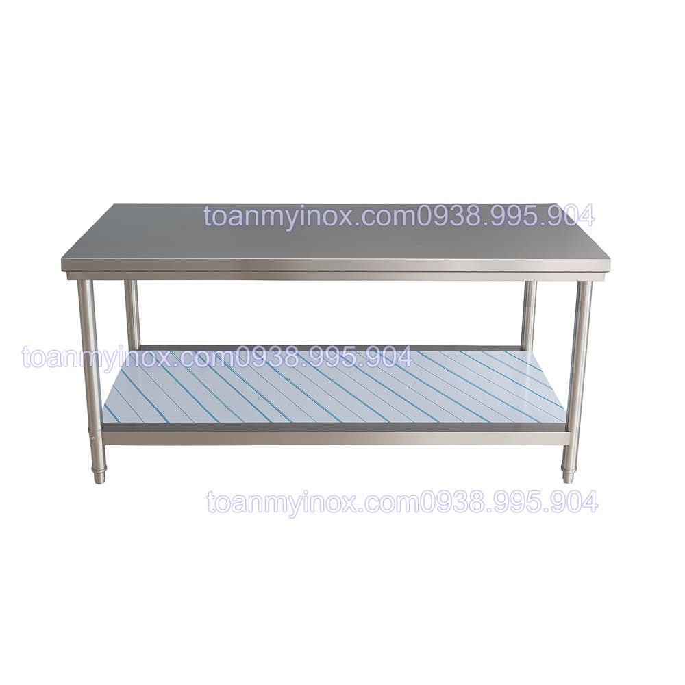 Bàn inox 2 tầng (1)