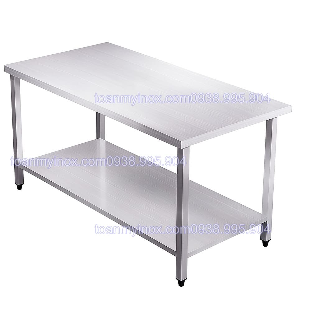 Bàn inox 2 tầng