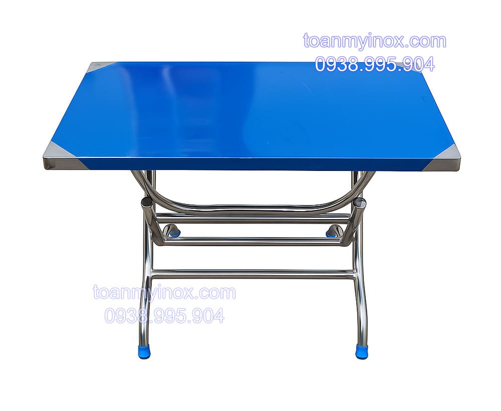 Bàn inox chữ nhật 0,6x1m cao cấp