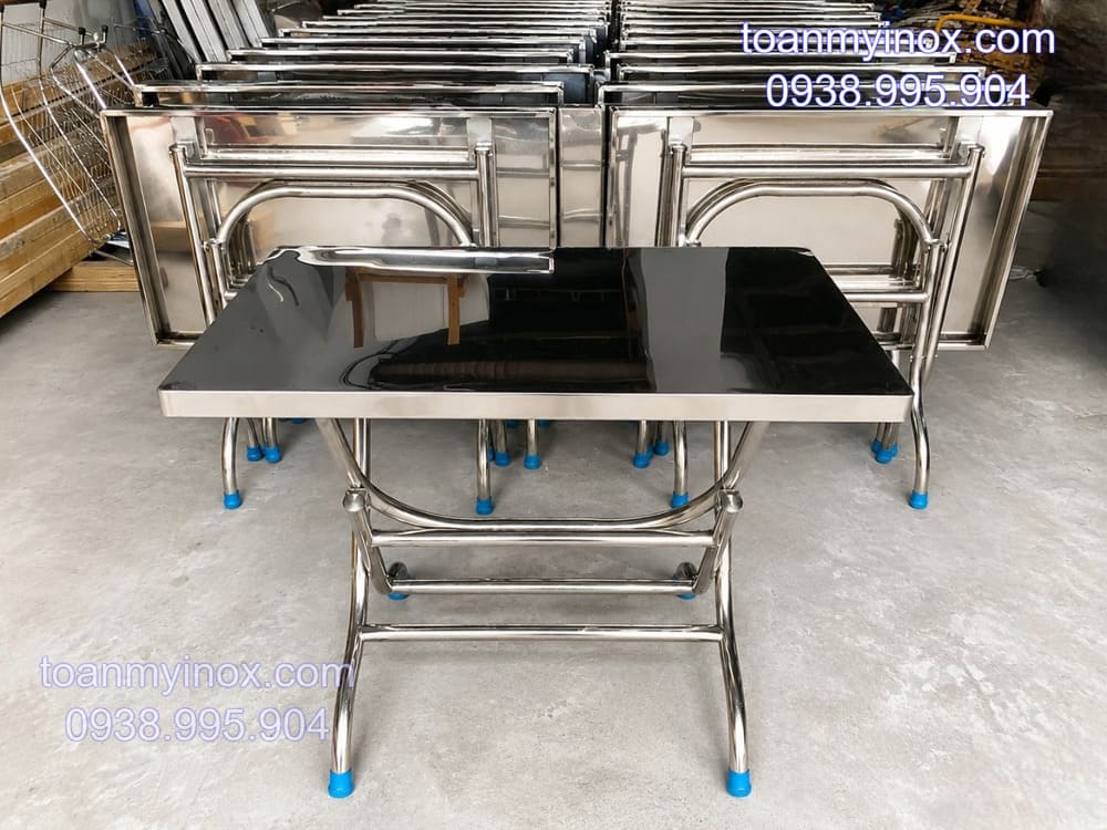 bàn inox chữ nhật 1m2 (2)