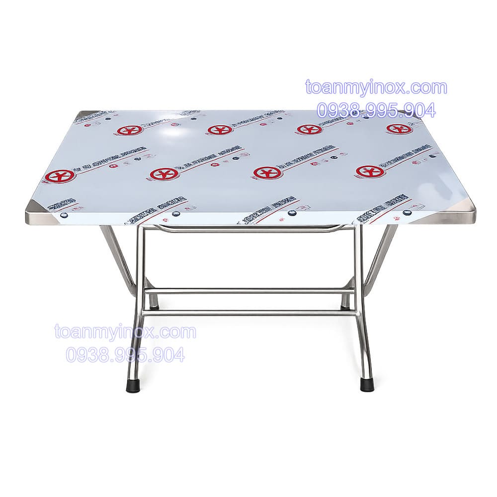 bàn inox chữ nhật 1m2 xếp gọn giá rẻ (1)