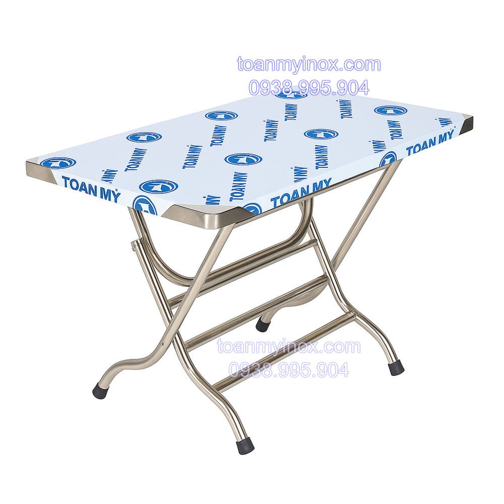bàn inox chữ nhật 1m2