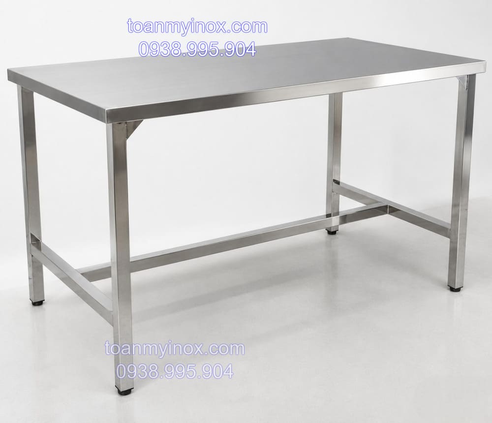bàn inox chữ nhật chân cố định (1)