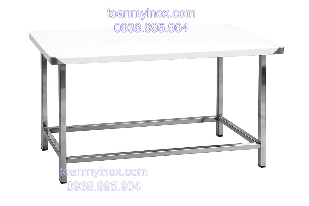 bàn inox chữ nhật chân cố định (3)