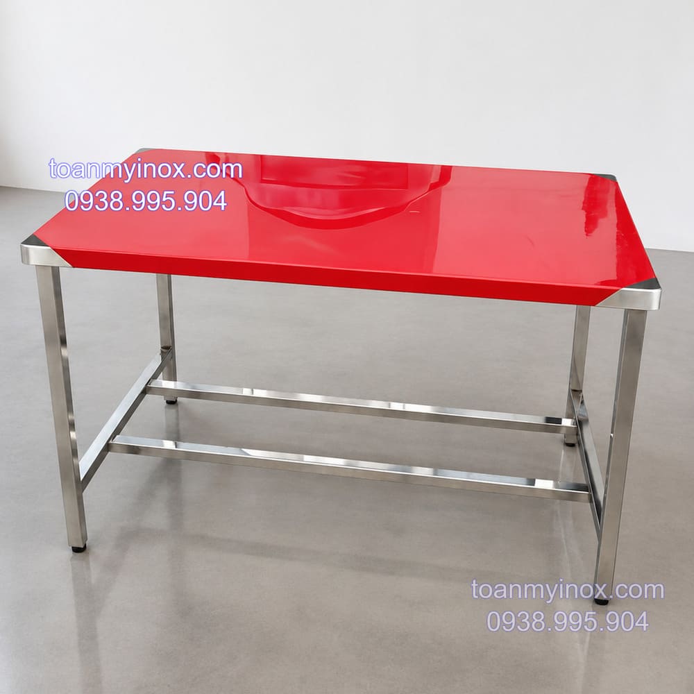 bàn inox chữ nhật chân cố định (5)