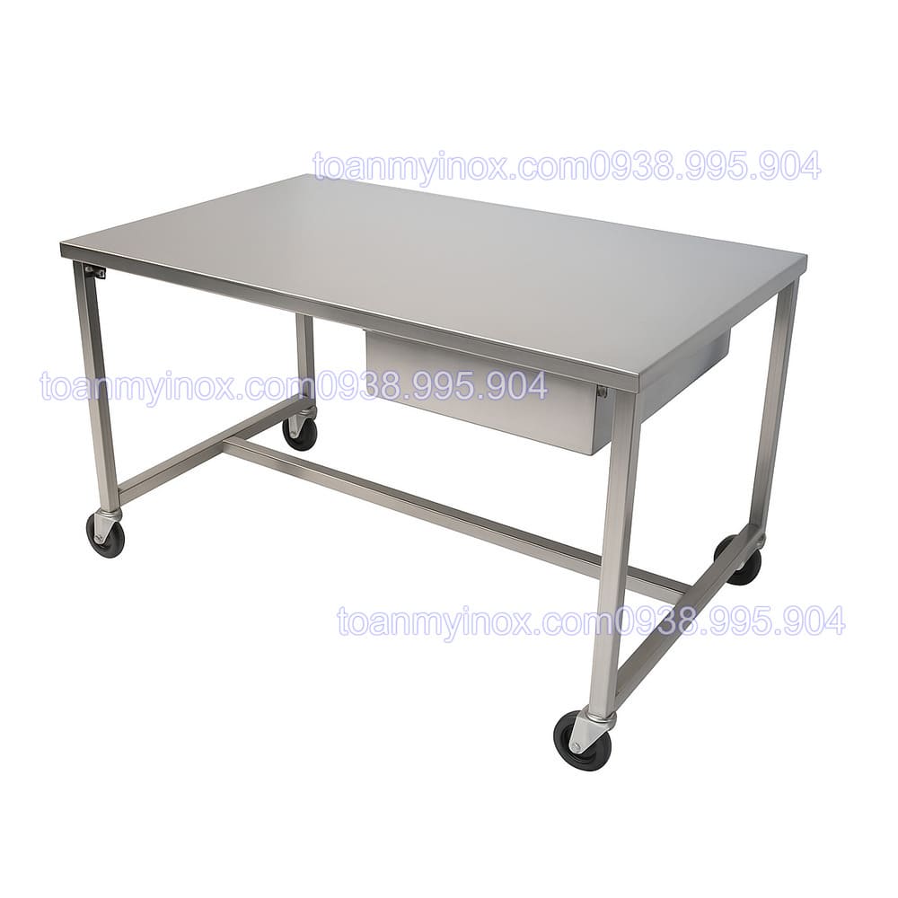 Bàn inox có bánh xe (5)