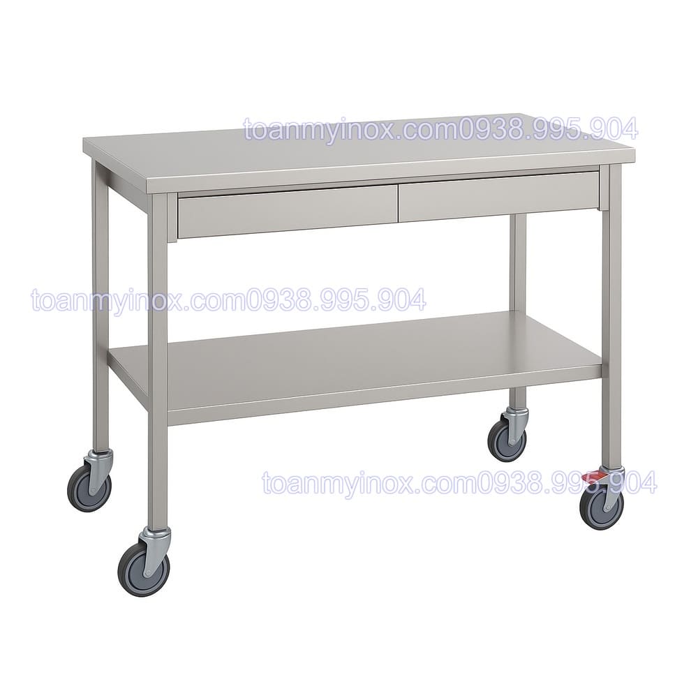 Bàn inox có bánh xe (6)
