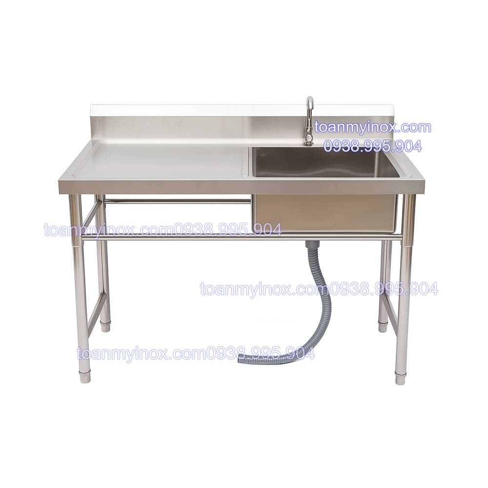 bàn inox có chậu rửa
