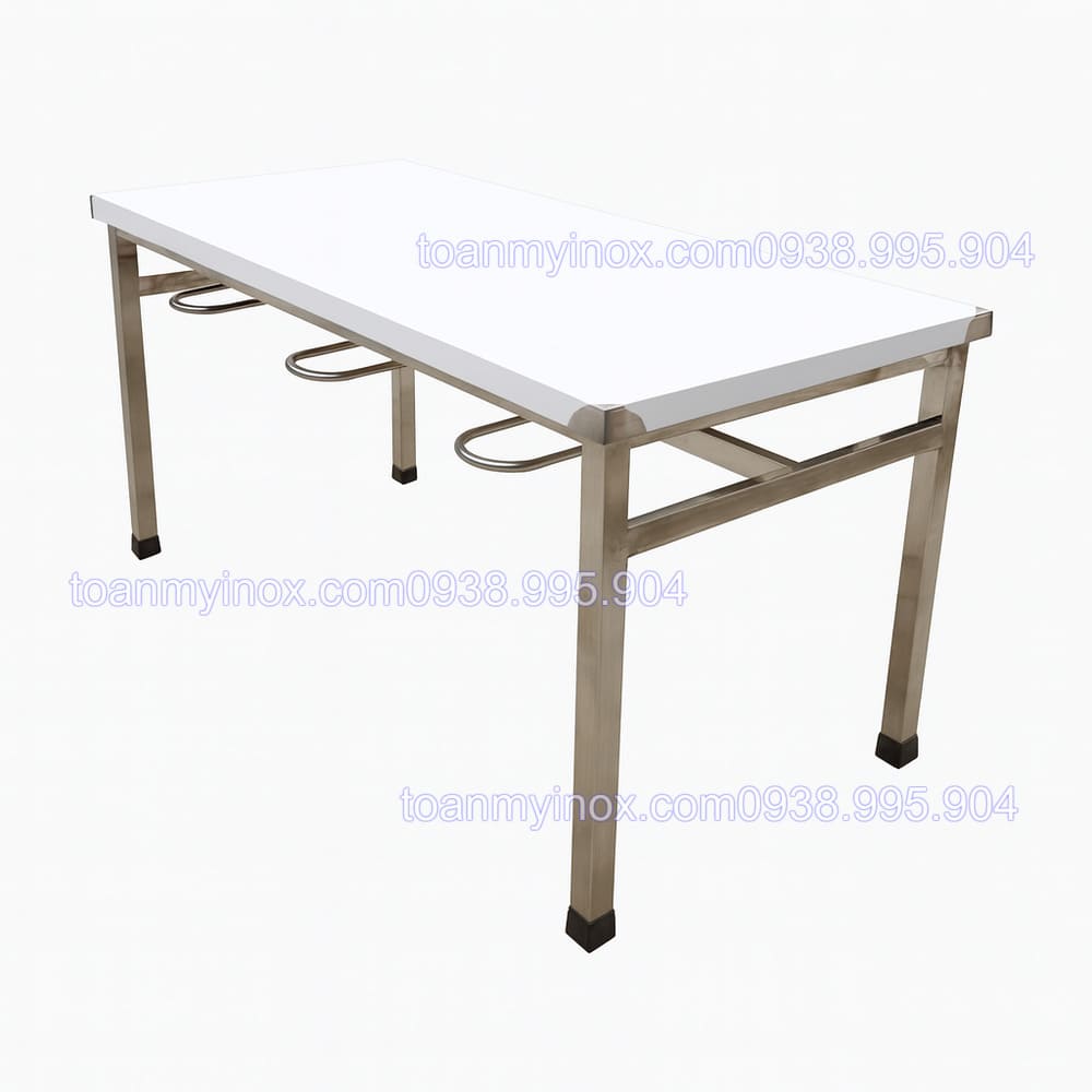 Bàn inox có móc treo ghế (3)