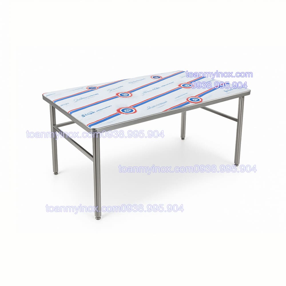 bàn inox công nghiệp hình chữ nhật