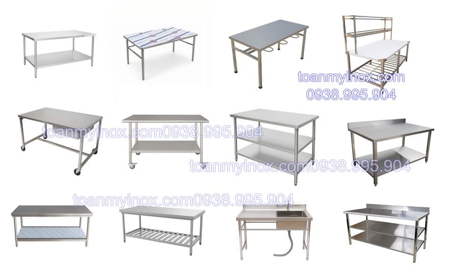 bàn inox công nghiệp