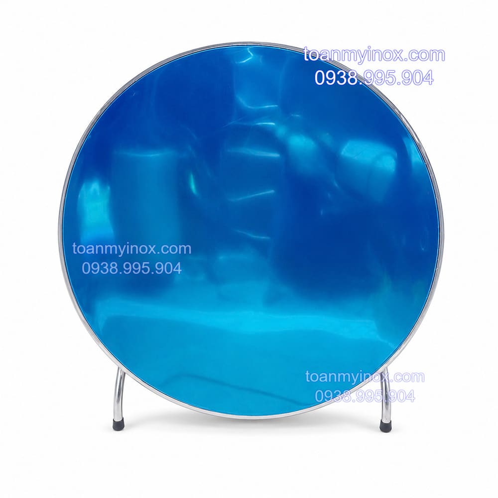 Bàn inox tròn 1m4