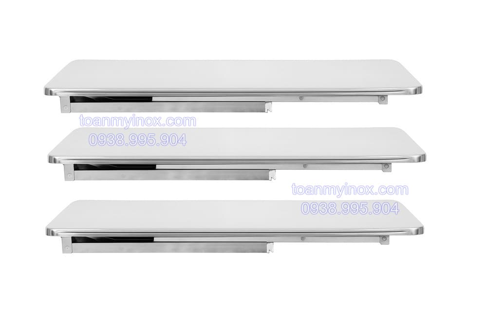 Bàn inox xếp công nghiệp 1m4 inox 304 (1)