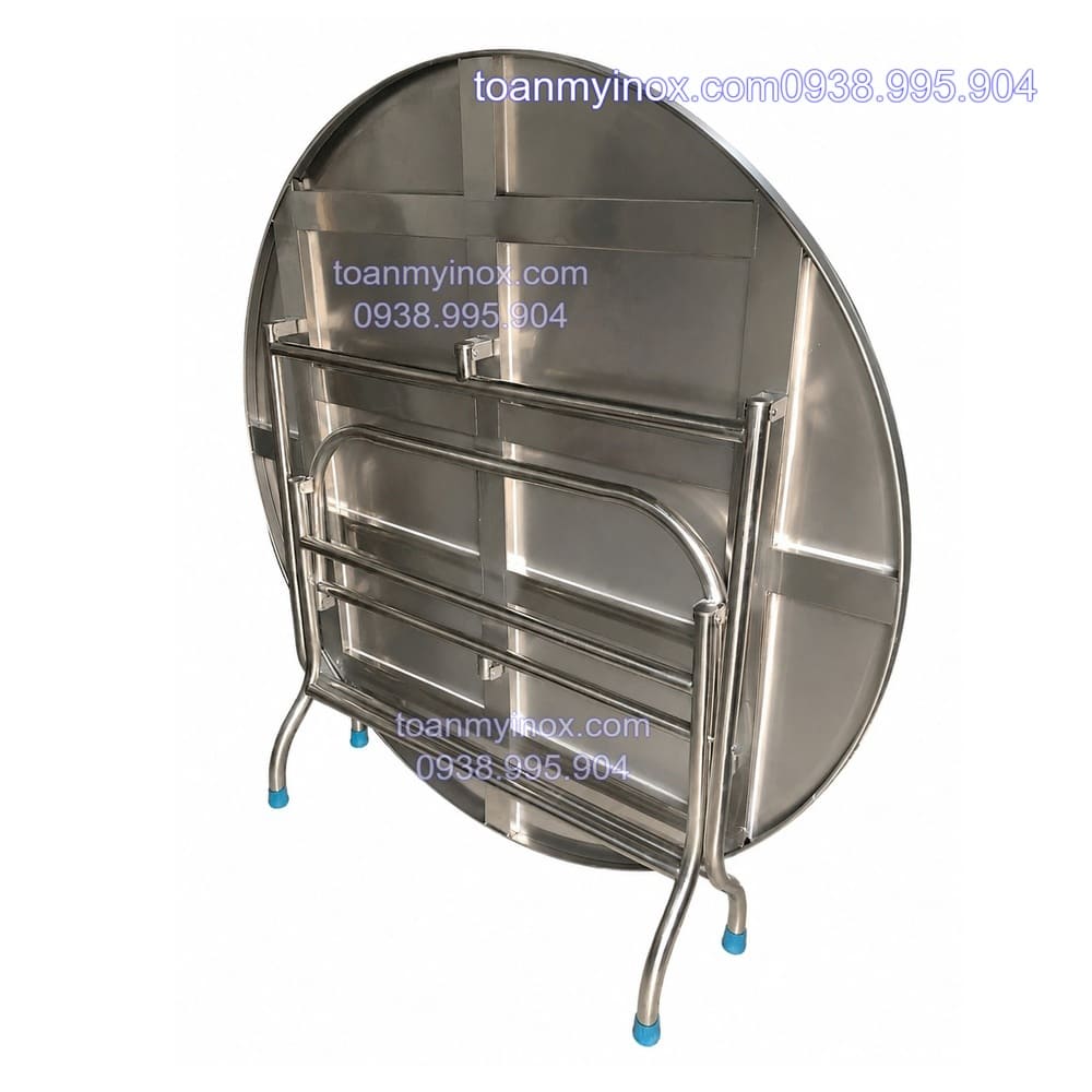 Bàn tròn 1m4 inox 304 (1)