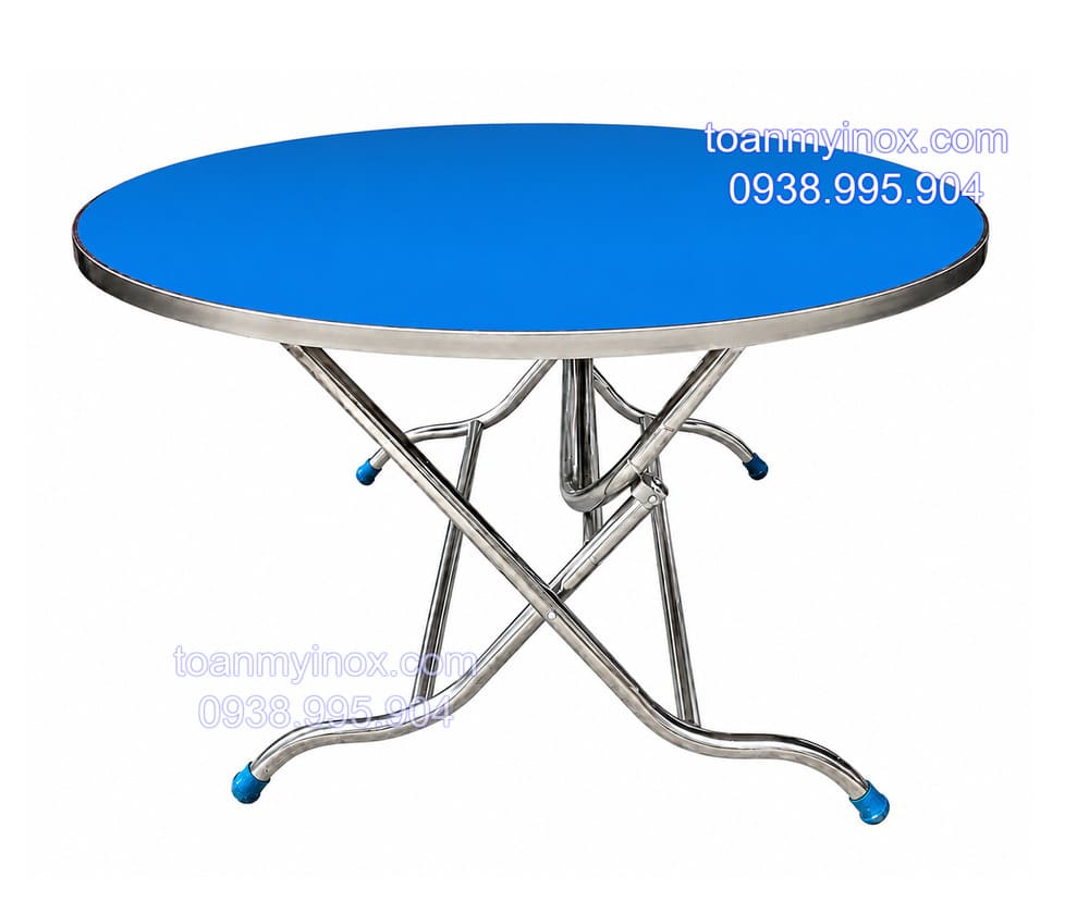 Bàn tròn inox 304 đường kính 1m2 (1)