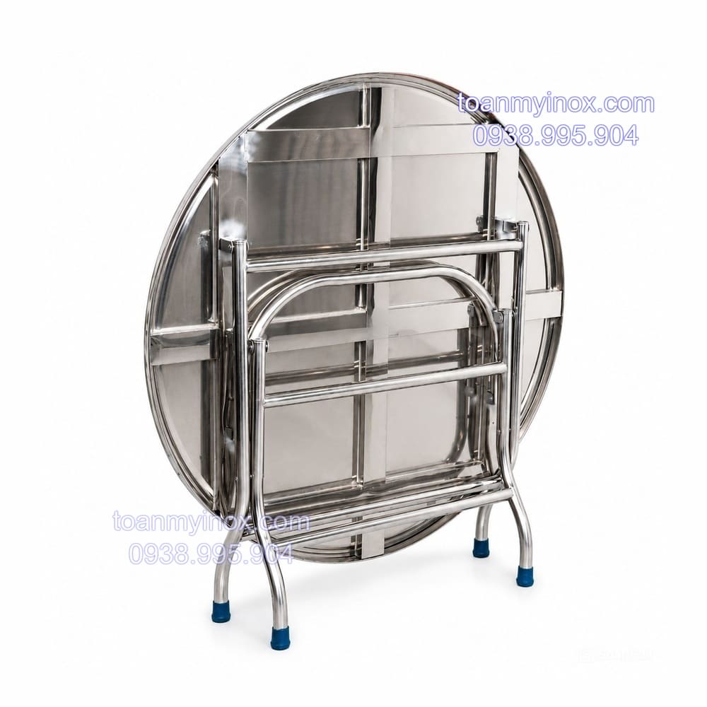 Bàn tròn inox 304 đường kính 1m2 (2)