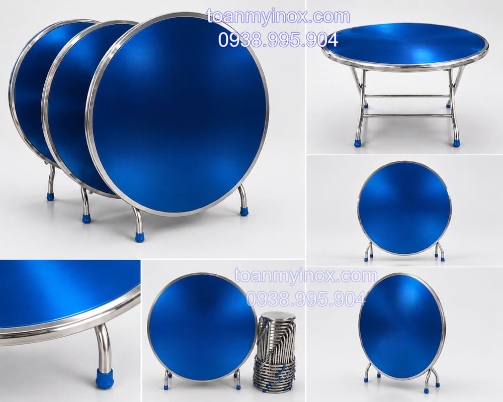 Bàn tròn inox 304 đường kính 1m2 (4)