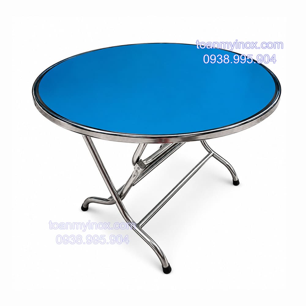 Bàn tròn inox 304 đường kính 1m2