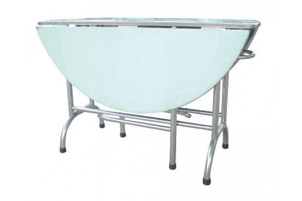 Bàn tròn inox 304 xếp 3
