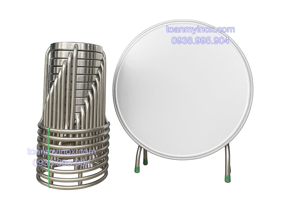 Bộ bàn tròn inox 304 1m2 10 ghế (3)