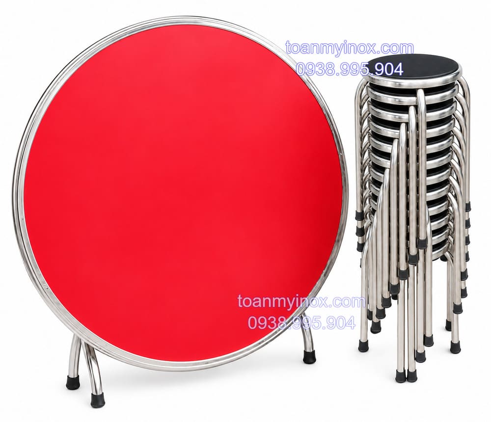 Bộ bàn tròn inox 12 ghế (1)
