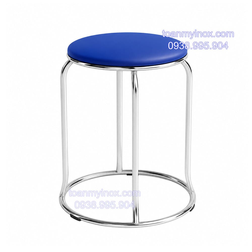 ghế đôn inox 304 mặt nệm