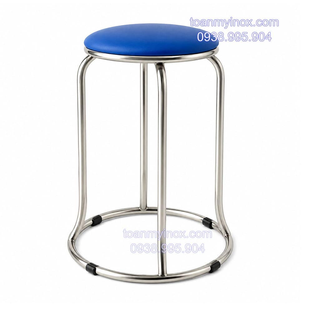 ghế đôn inox chịu lực mặt nệm