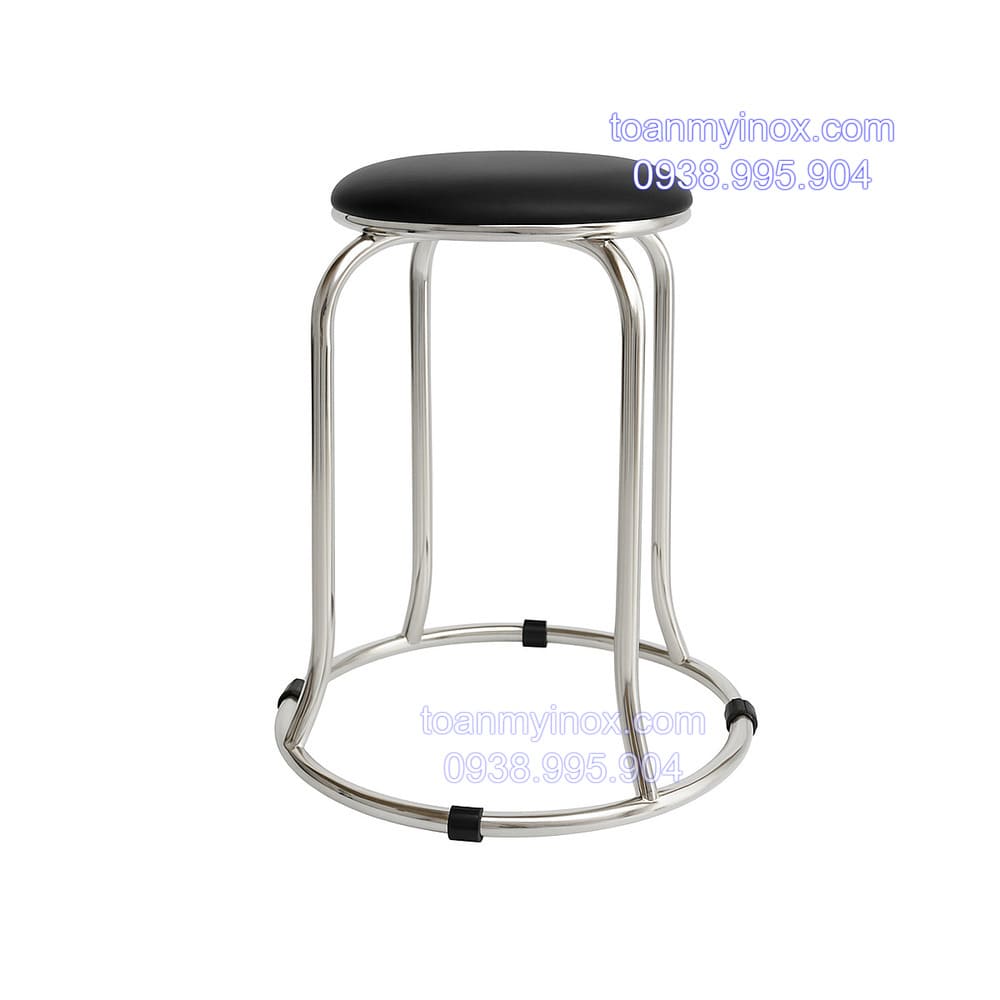 ghế đôn inox mặt nệm