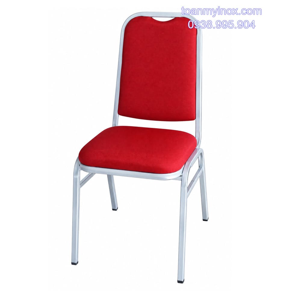 Ghế nhà hàng sắt sơn tĩnh điện nệm simili (1)