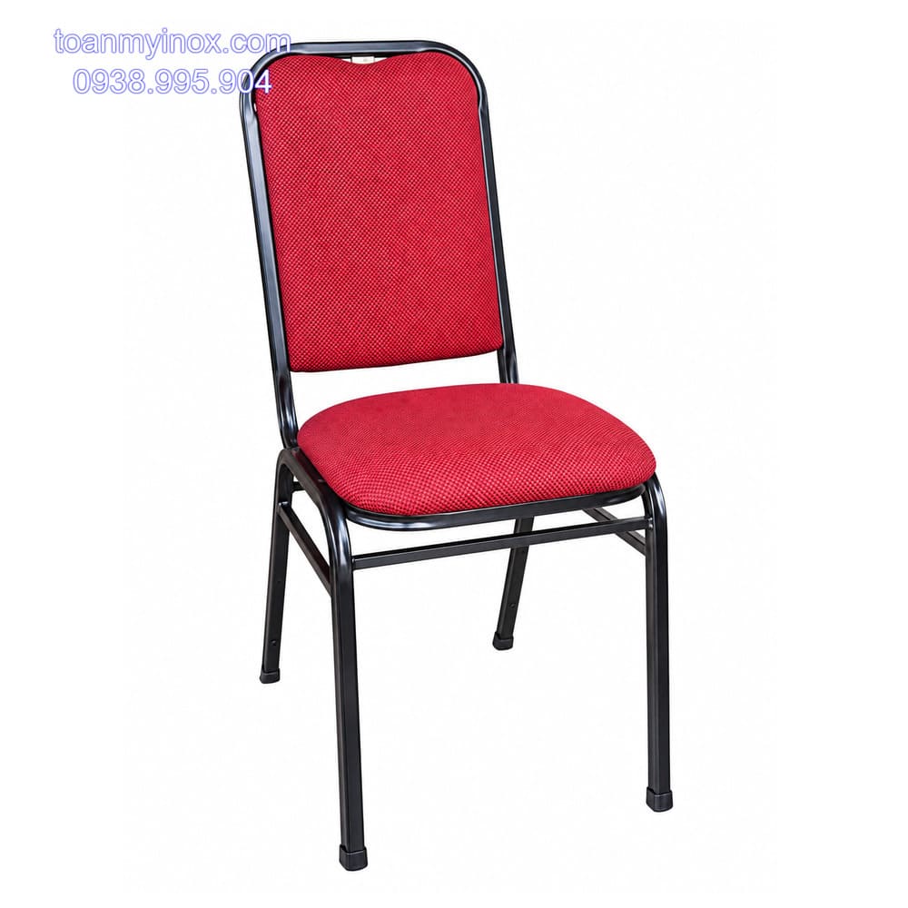 Ghế nhà hàng sắt sơn tĩnh điện nệm simili (2)