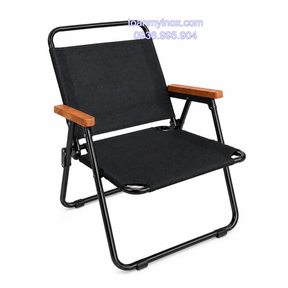 Ghế tựa xếp gọn tay gỗ khung thép sơn tĩnh điện (1)