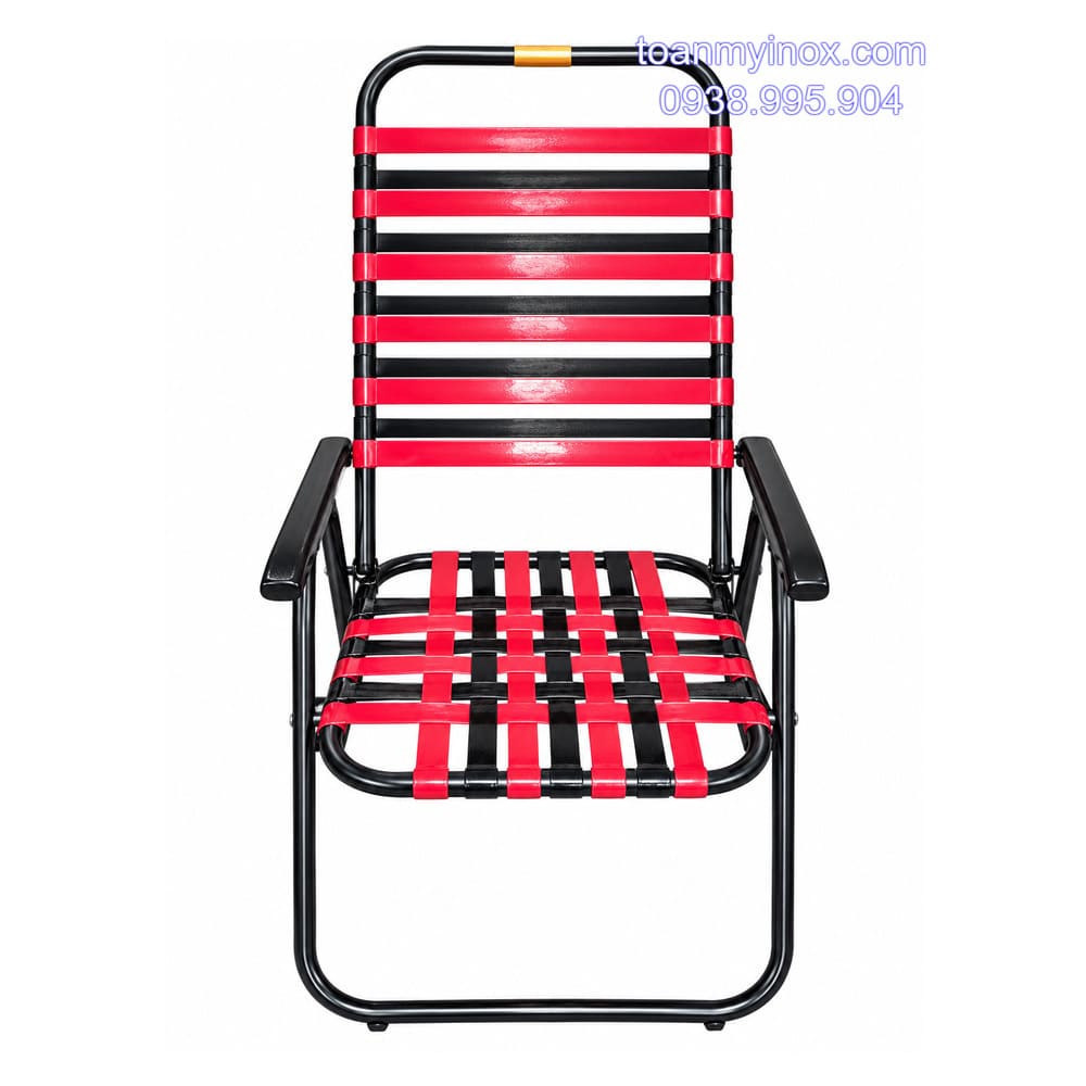 Ghế xếp cà phê đan dây nhựa chân quỳ (2)