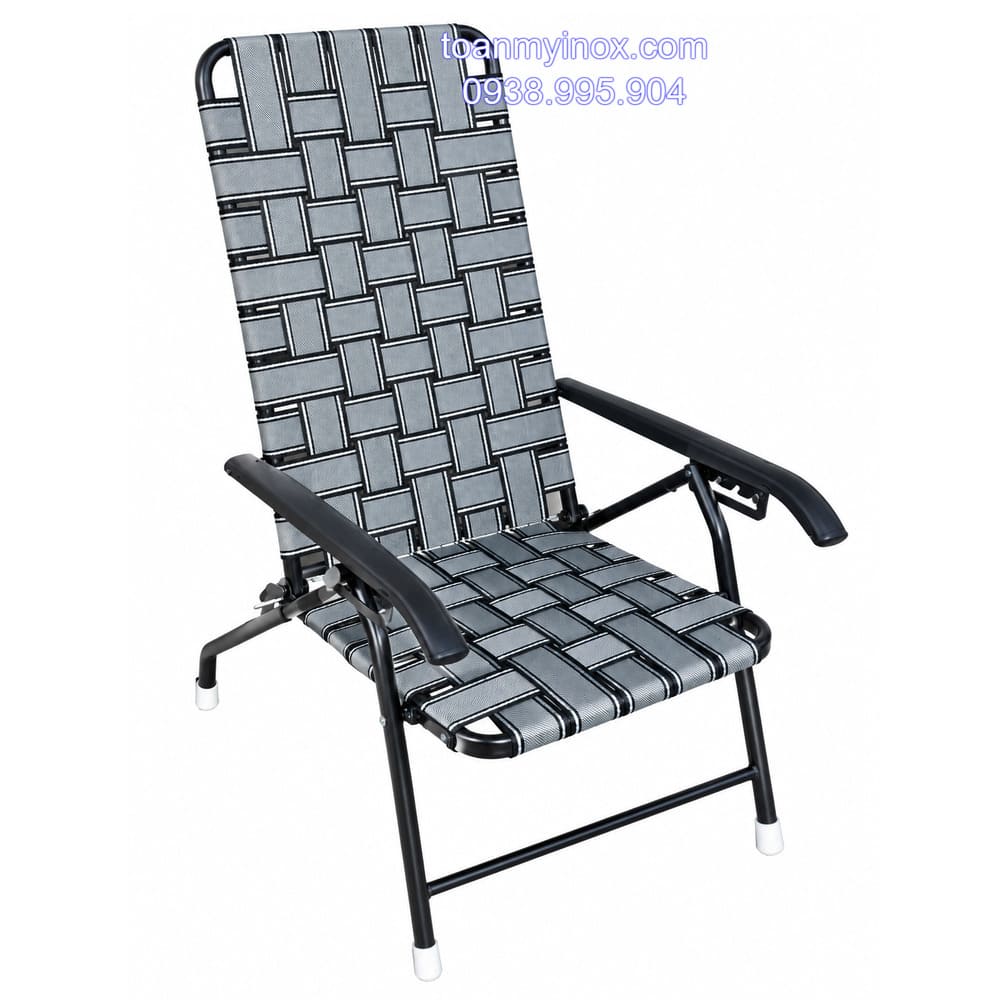 Ghế xếp đan dây vải bố không gác chân (3)