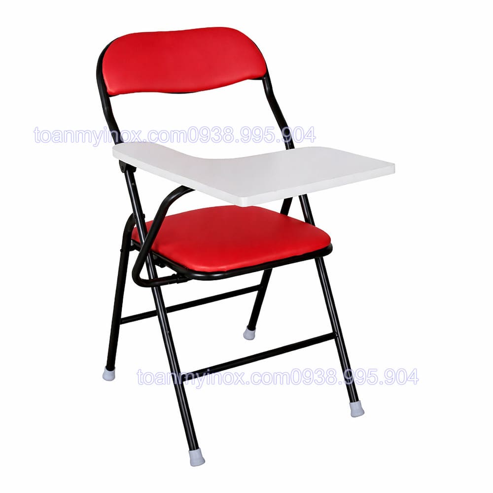 ghế xếp sắt có bàn viết lưng nhỏ