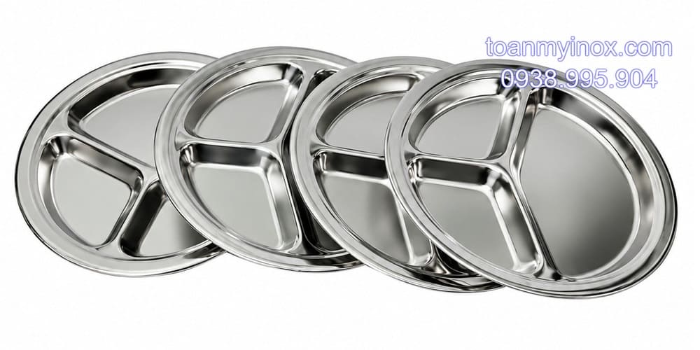 Khay cơm inox 3 ngăn tròn (1)