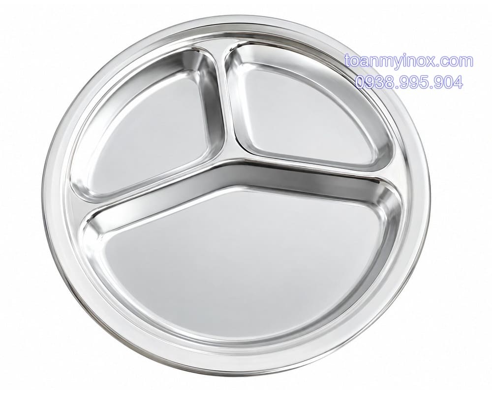Khay cơm inox 3 ngăn tròn (2)