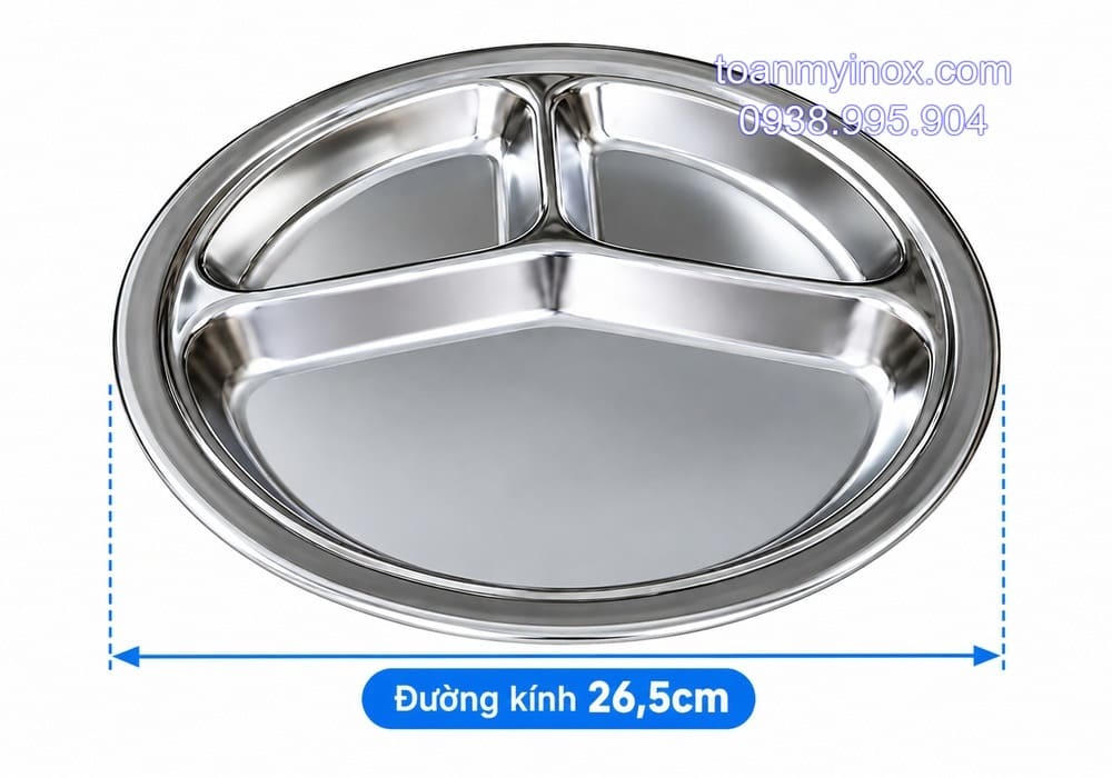 Khay cơm inox 3 ngăn tròn (4)