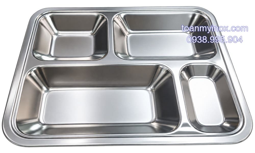 Khay cơm inox 4 ngăn (1)