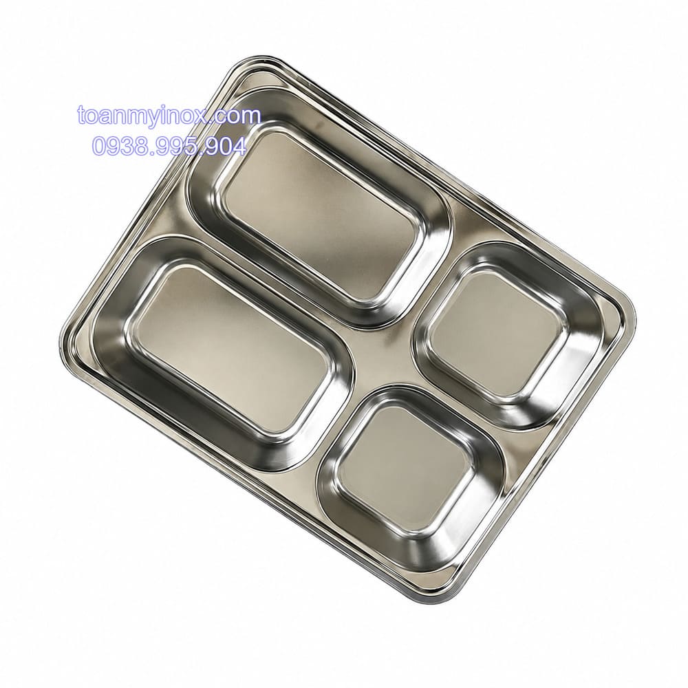 Khay cơm inox 4 ngăn sâu (3)