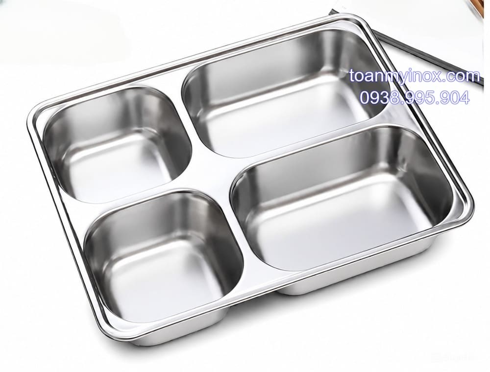Khay cơm inox 4 ngăn sâu (4)