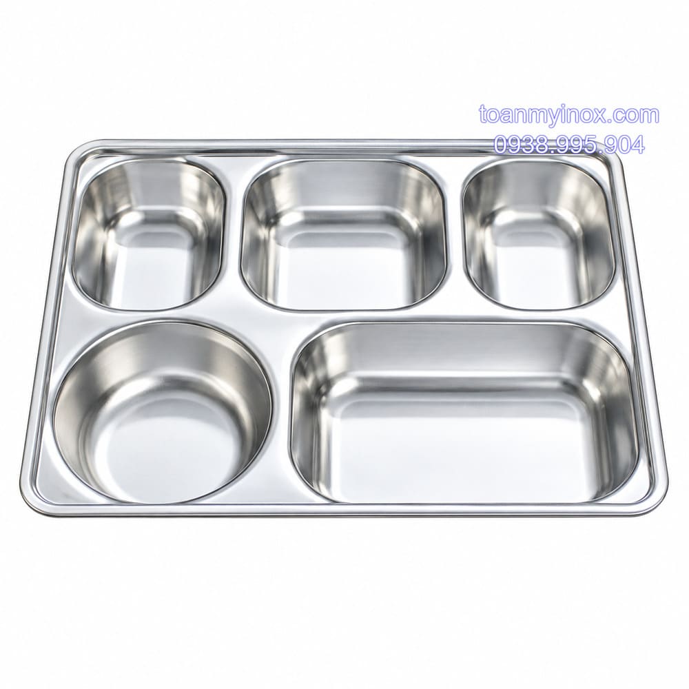 Khay cơm inox 5 ngăn sâu (3)