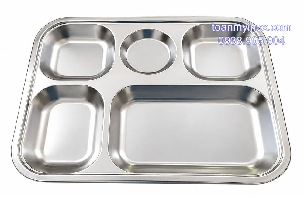 Khay cơm inox 5 ngăn thường (1)