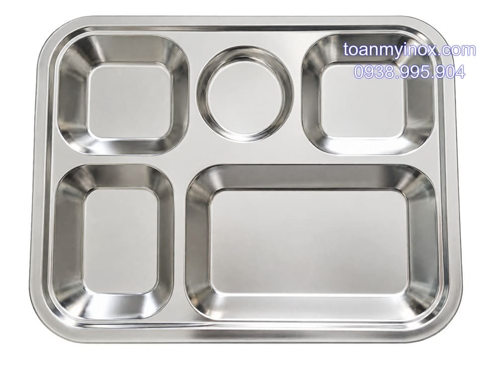 Khay cơm inox 5 ngăn thường (3)