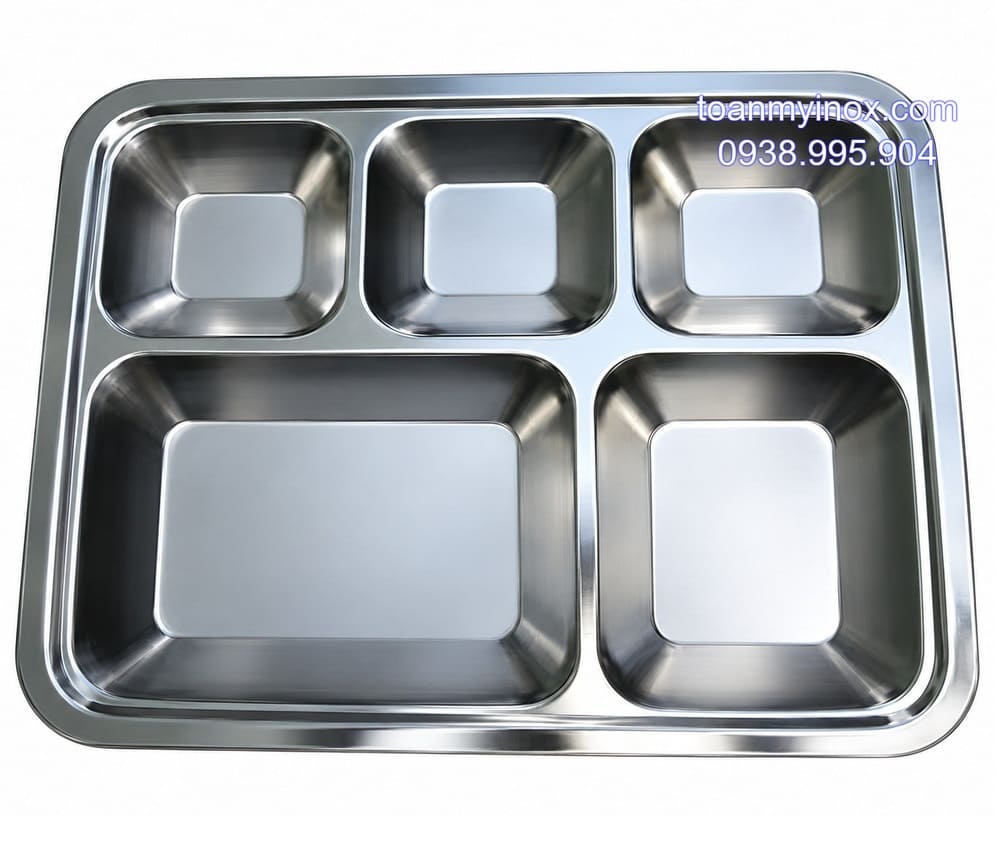 Khay cơm inox 5 ngăn thường (4)