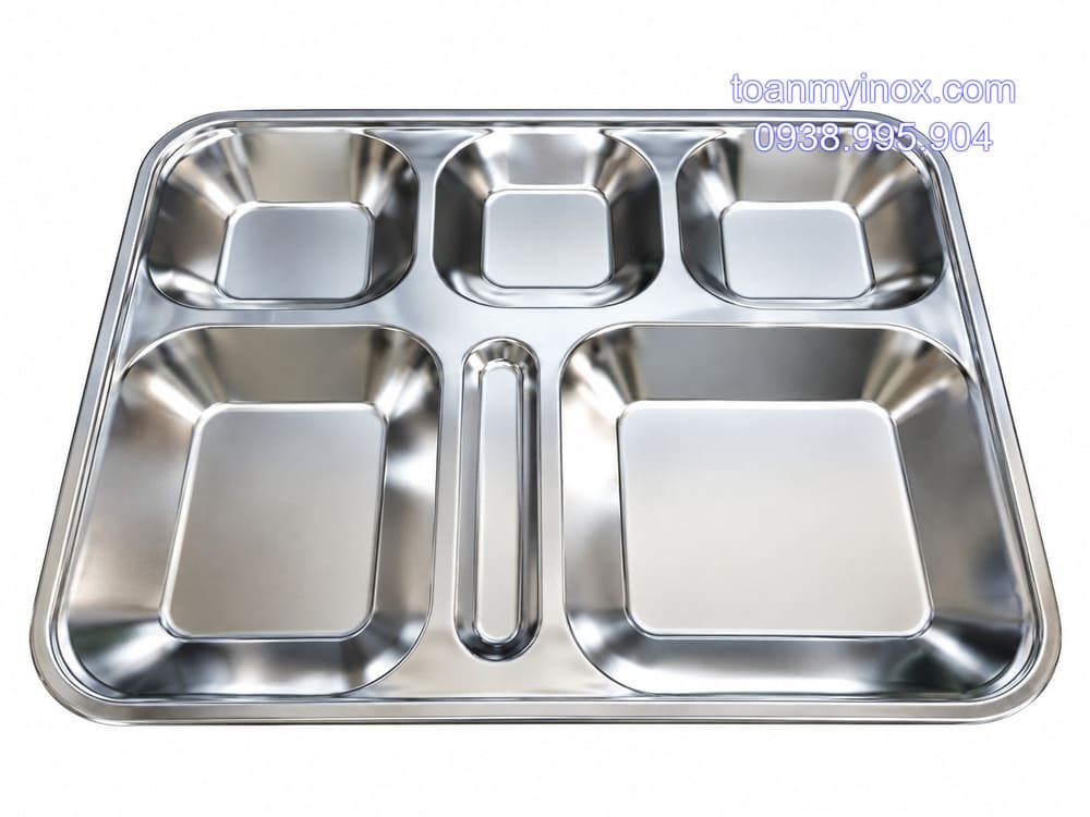 Khay cơm inox 6 ngăn (2)